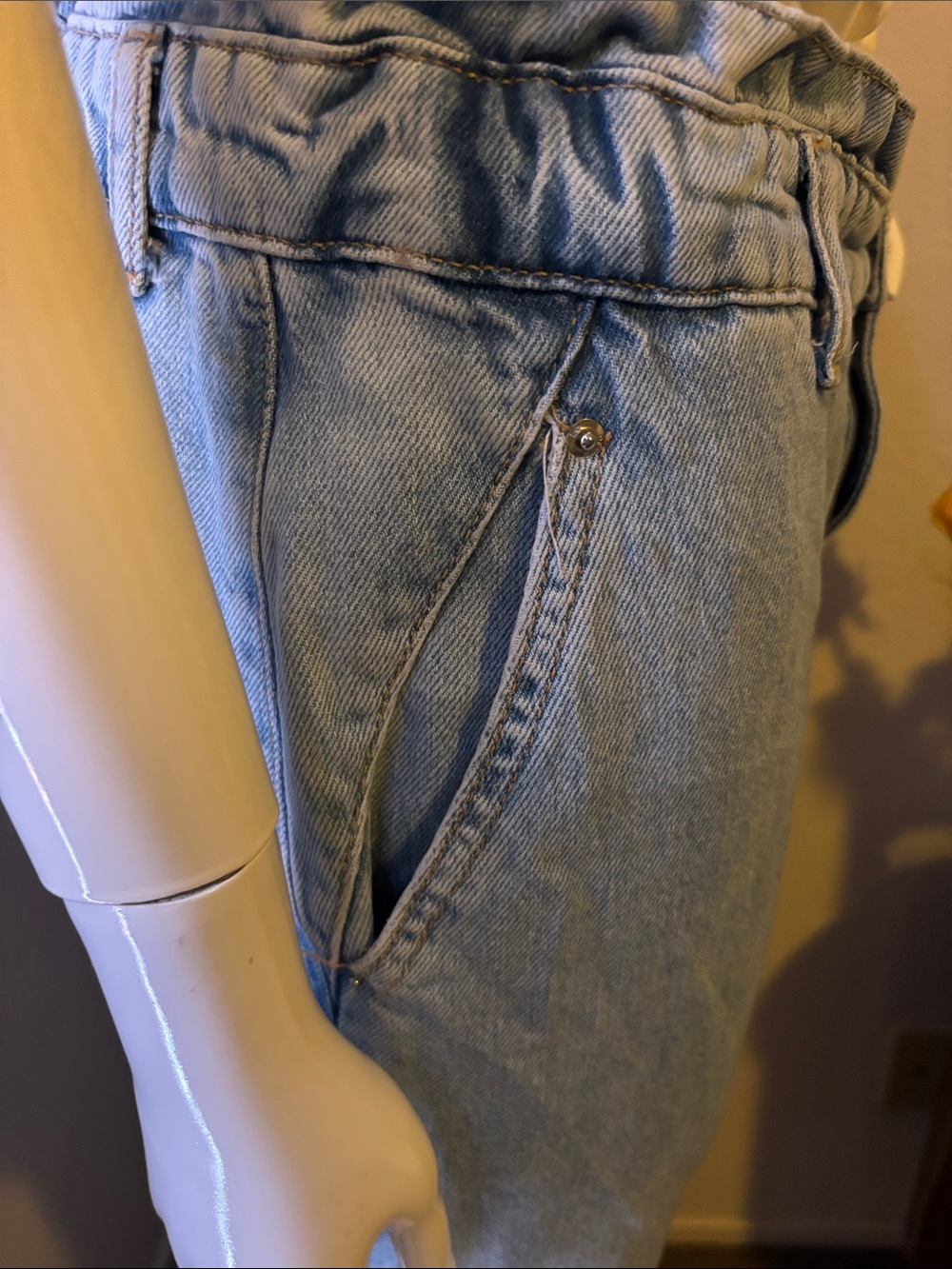 Zara Sky Blue Denim Pants - Picture 9 of 11